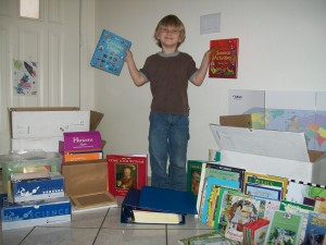 100_0673 Zander and his books