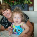 100_1720 Lexi getting Grammie time at Olive Garden